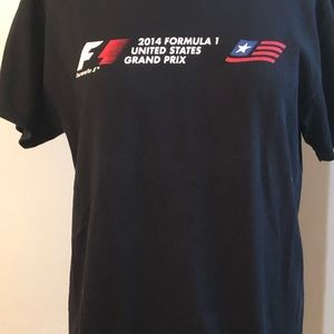 Formula 1 United States Grand Prix Austin Texas 2014 Black T Shirt Medium